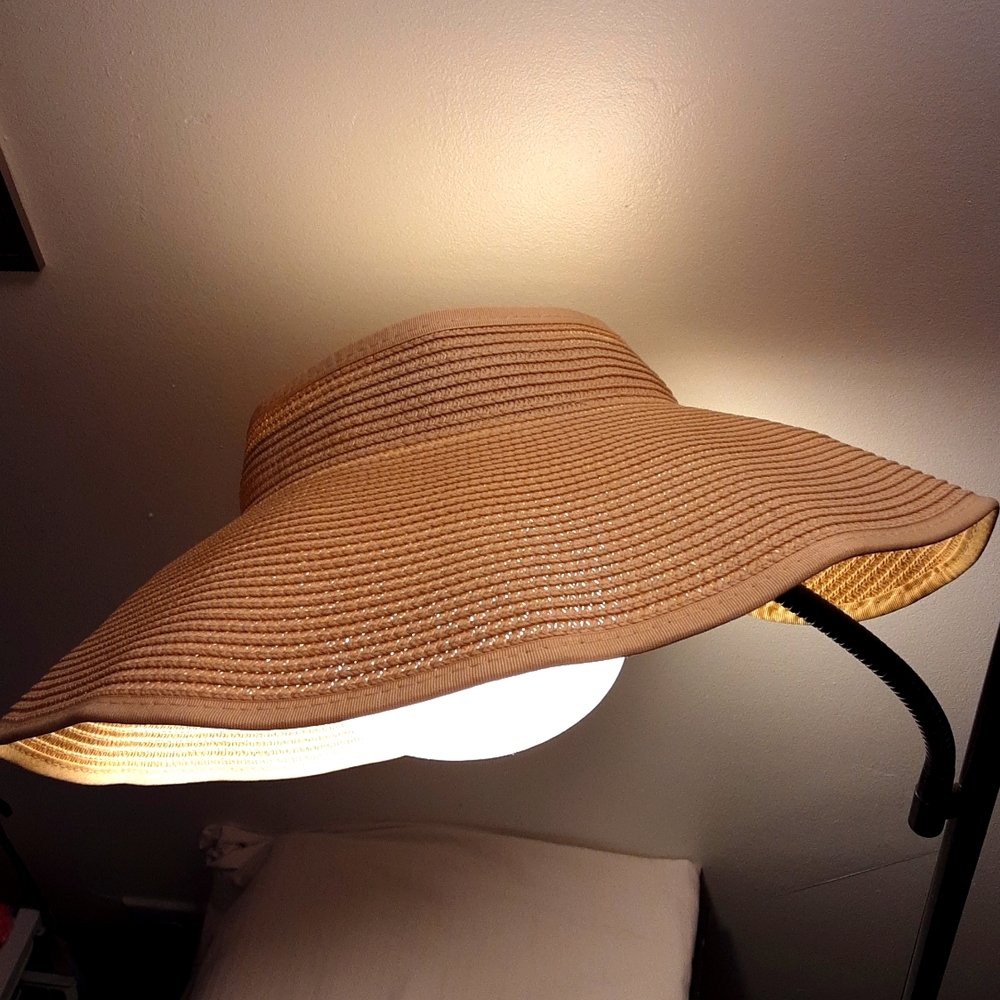 Collapsible Wicker Sunshade Hat
